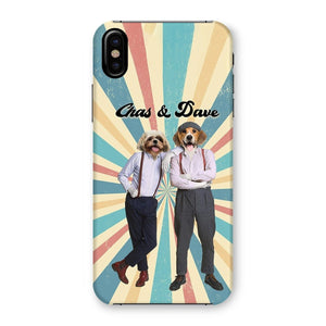 Chas & Dave: Custom Pet Phone Case - Paw & Glory - Dog Portraits - Pet Portraits
