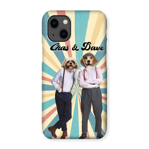 Chas & Dave: Custom Pet Phone Case - Paw & Glory - Dog Portraits - Pet Portraits