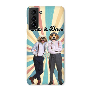 Chas & Dave: Custom Pet Phone Case - Paw & Glory - Dog Portraits - Pet Portraits