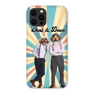 Chas & Dave: Custom Pet Phone Case - Paw & Glory - Dog Portraits - Pet Portraits