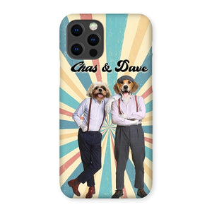 Chas & Dave: Custom Pet Phone Case - Paw & Glory - Dog Portraits - Pet Portraits