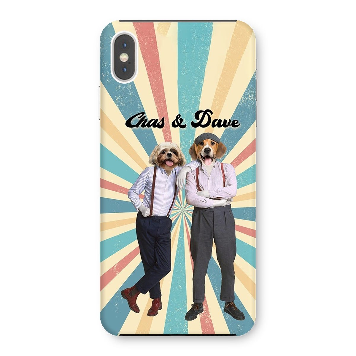 Chas & Dave: Custom Pet Phone Case - Paw & Glory - Dog Portraits - Pet Portraits