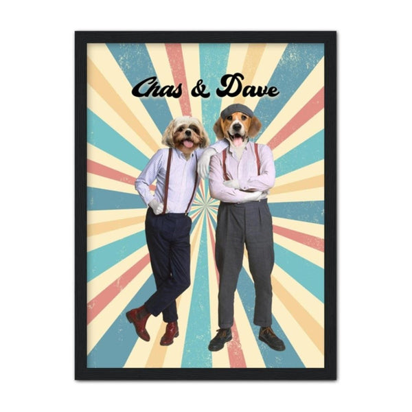 Cockney Music Duo Custom Pet Portrait | Custom Pet Portrait | Paw & Glory