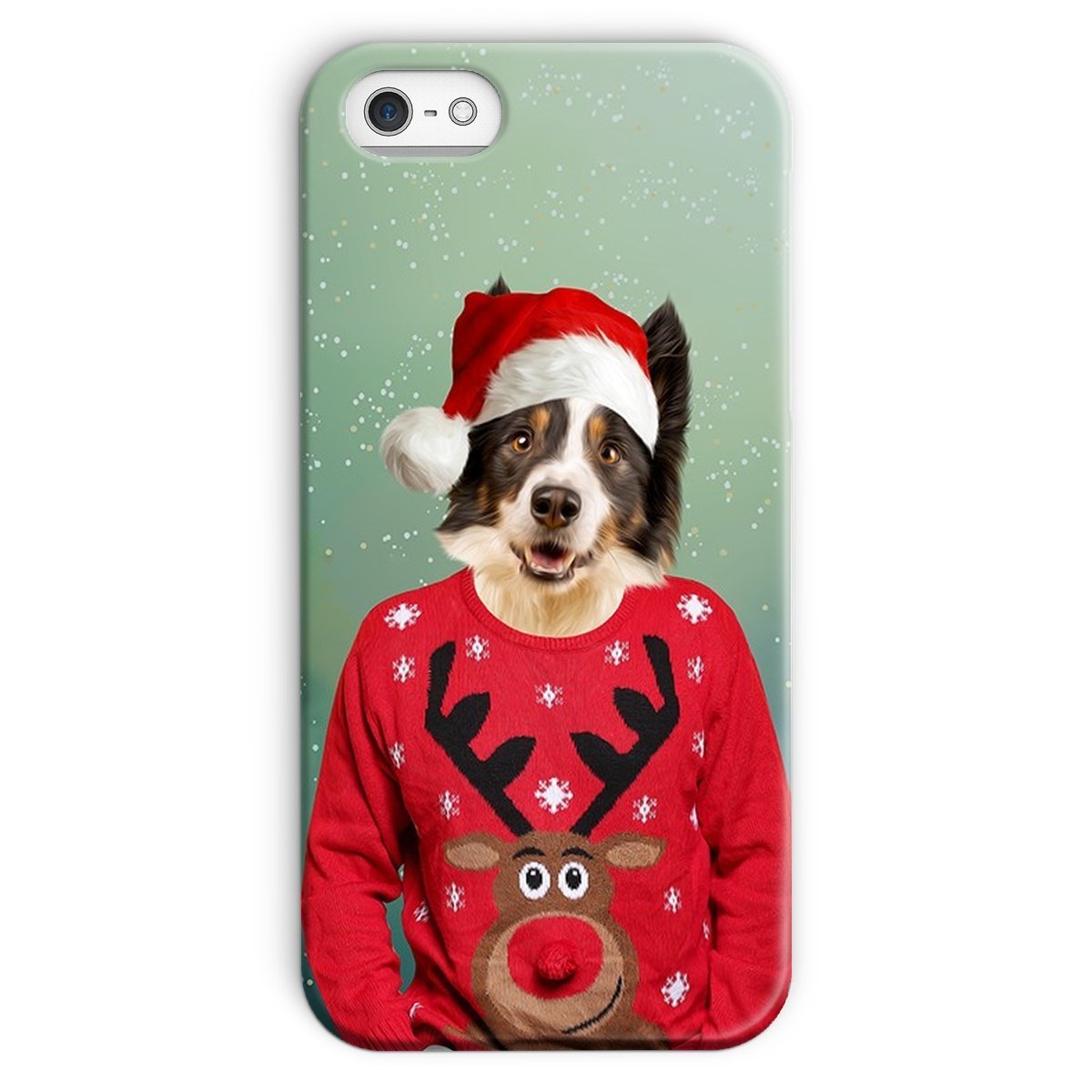 Christmas Jumper Dude: Custom Pet Phone Case - Paw & Glory - Dog Portraits - Pet Portraits