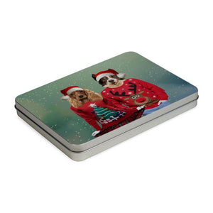 Christmas Jumper Duo: Custom Pet Puzzle - Paw & Glory - Dog Portraits - Pet Portraits
