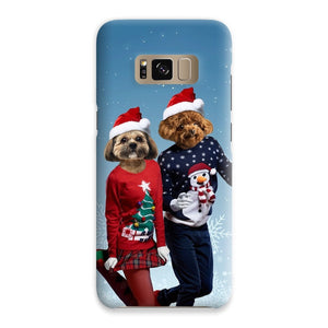 Christmas Lovers: Custom Pet Phone Case - Paw & Glory - Dog Portraits - Pet Portraits