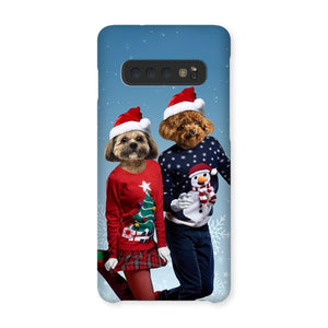 Christmas Lovers: Custom Pet Phone Case - Paw & Glory - Dog Portraits - Pet Portraits