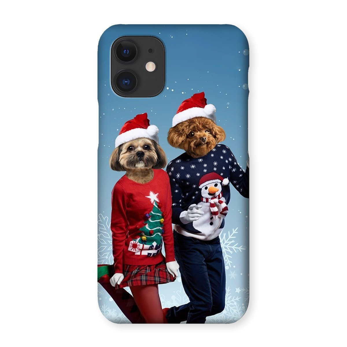 Christmas Lovers: Custom Pet Phone Case - Paw & Glory - Dog Portraits - Pet Portraits