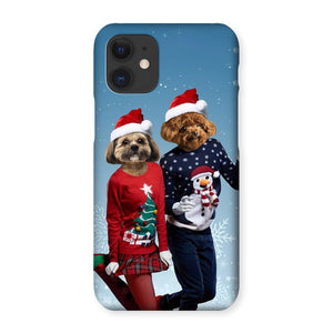 Christmas Lovers: Custom Pet Phone Case - Paw & Glory - Dog Portraits - Pet Portraits