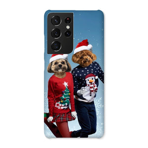 Christmas Lovers: Custom Pet Phone Case - Paw & Glory - Dog Portraits - Pet Portraits