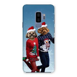 Christmas Lovers: Custom Pet Phone Case - Paw & Glory - Dog Portraits - Pet Portraits