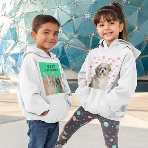 Custom Minimalist: Kids Unisex Pet Portrait Hoodie - Paw & Glory - Dog Portraits - Pet Portraits