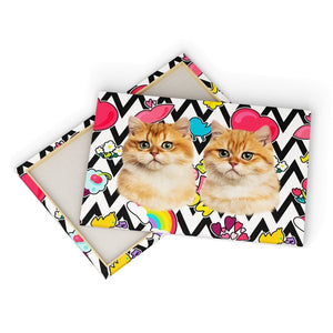 Custom Minimalist: Pet Canvas - Paw & Glory - Dog Portraits - Pet Portraits