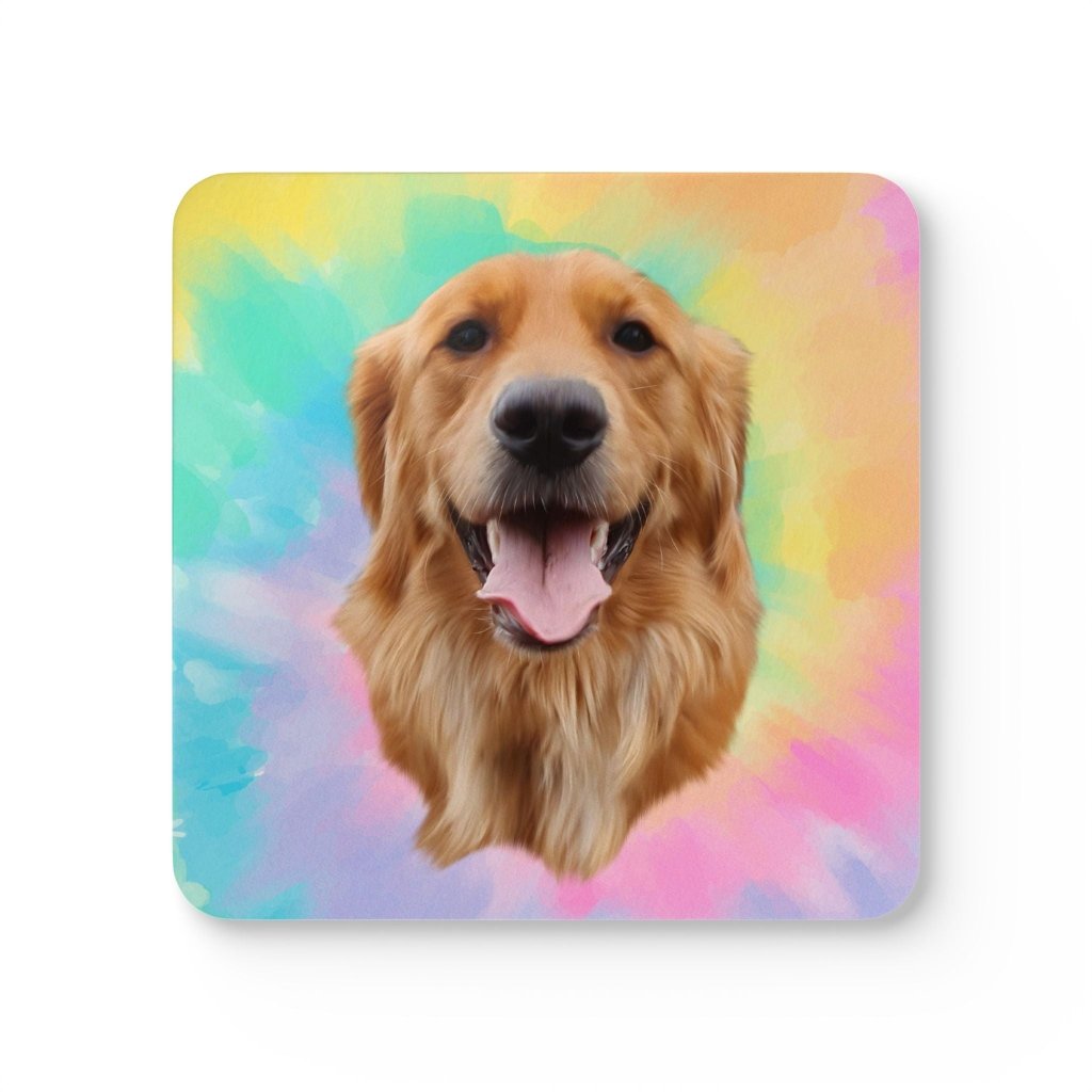 Custom Minimalist: Pet Portrait Coaster - Paw & Glory - Dog Portraits - Pet Portraits