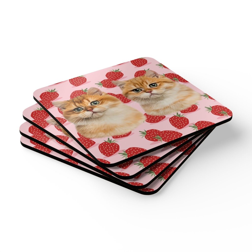 Custom Minimalist: Pet Portrait Coaster - Paw & Glory - Dog Portraits - Pet Portraits