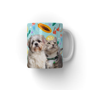 Custom Minimalist: Pet Portrait Coffee Mug - Paw & Glory - Dog Portraits - Pet Portraits