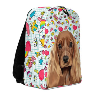 Custom Modern: Pet Portrait Backpack - Paw & Glory - Dog Portraits - Pet Portraits