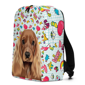 Custom Modern: Pet Portrait Backpack - Paw & Glory - Dog Portraits - Pet Portraits