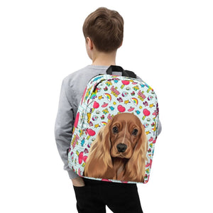 Custom Modern: Pet Portrait Backpack - Paw & Glory - Dog Portraits - Pet Portraits