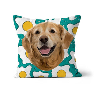 Custom Modern: Pet Portrait Pillow - Paw & Glory - Dog Portraits - Pet Portraits