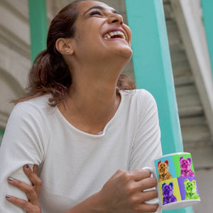 Custom Modern Pop Art: Pet Portrait Coffee Mug - Paw & Glory - Dog Portraits - Pet Portraits