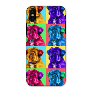 Custom Modern Pop Art: Pet Portrait Snap Phone Case - Paw & Glory - Dog Portraits - Pet Portraits