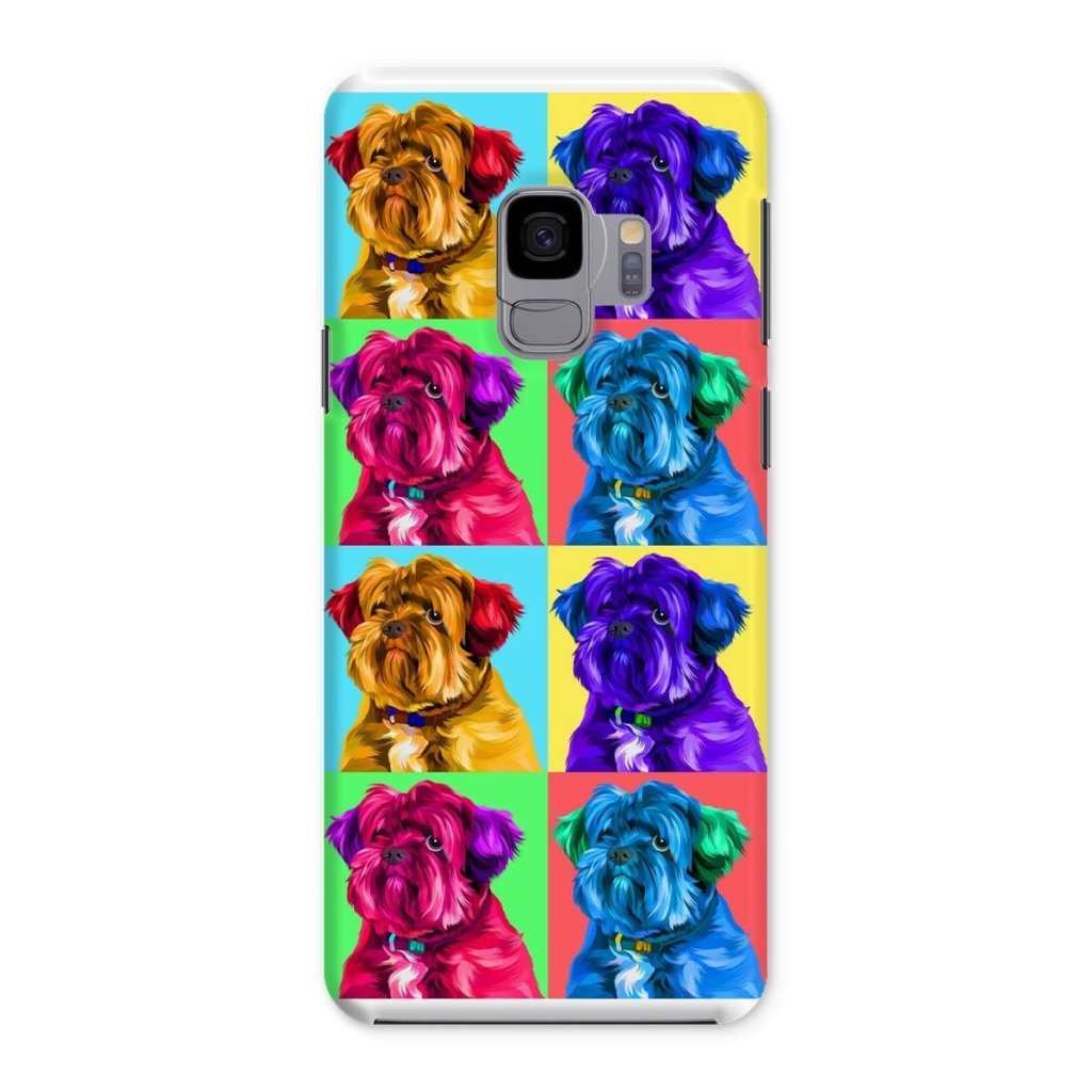 Custom Modern Pop Art: Pet Portrait Snap Phone Case - Paw & Glory - Dog Portraits - Pet Portraits