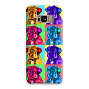 Custom Modern Pop Art: Pet Portrait Snap Phone Case - Paw & Glory - Dog Portraits - Pet Portraits