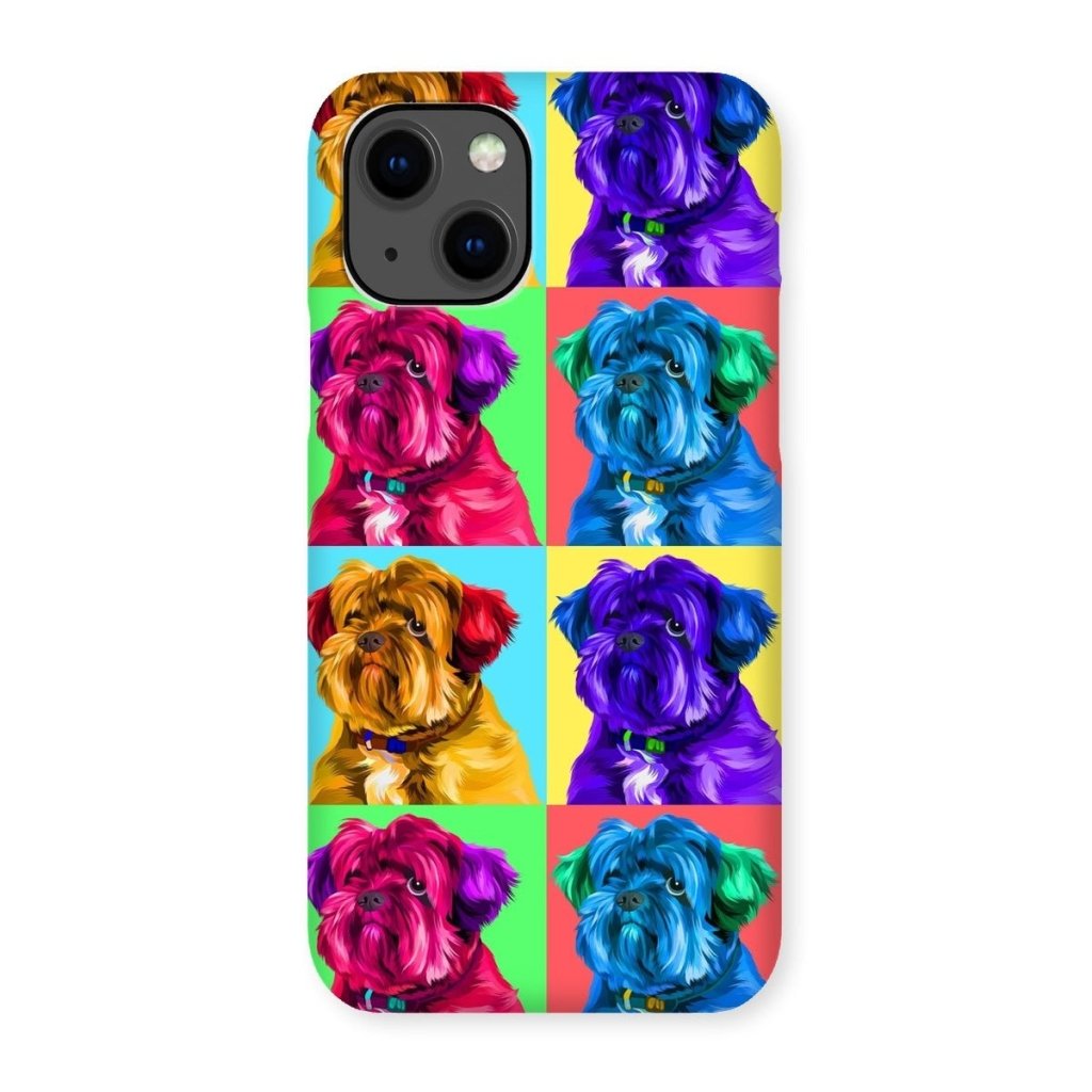 Custom Modern Pop Art: Pet Portrait Snap Phone Case - Paw & Glory - Dog Portraits - Pet Portraits