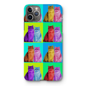 Custom Old School Pop Art: Pet Portrait Snap Phone Case - Paw & Glory - Dog Portraits - Pet Portraits