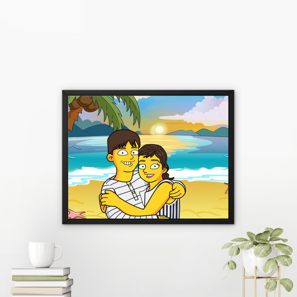 Custom Yellow Art Canvas | Custom Pet Portrait Canvas | Paw & Glory