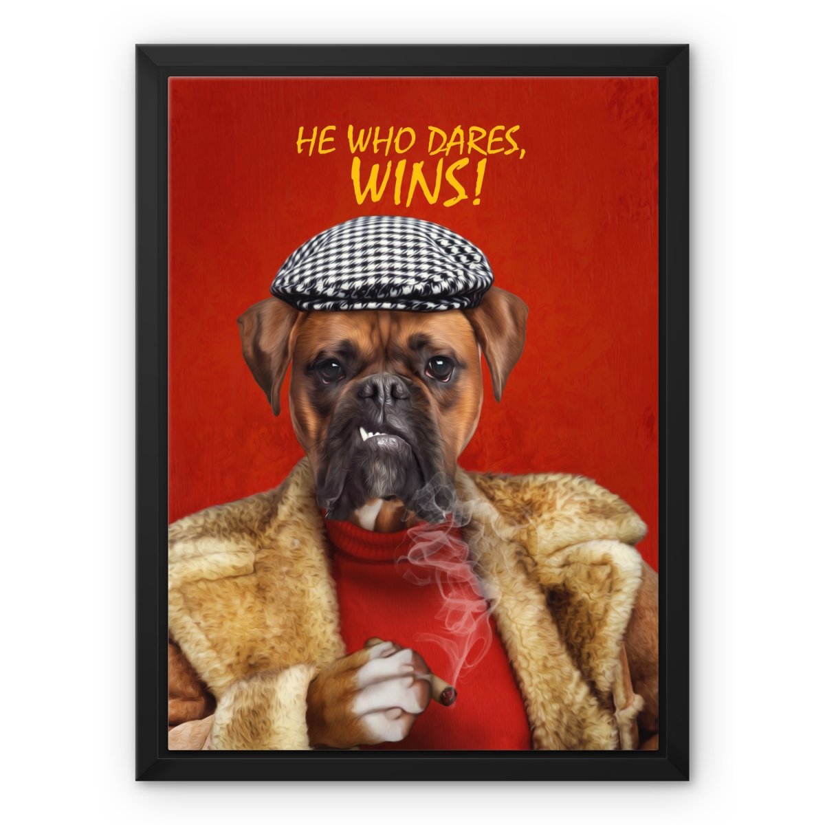 Cheeky Market Trader Custom Pet Canvas | Custom Pet Portrait Canvas | Paw & Glory