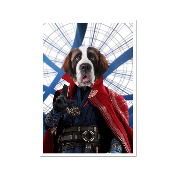 Mystic Sorcerer Custom Pet Poster | Pet Portrait Print | Paw & Glory
