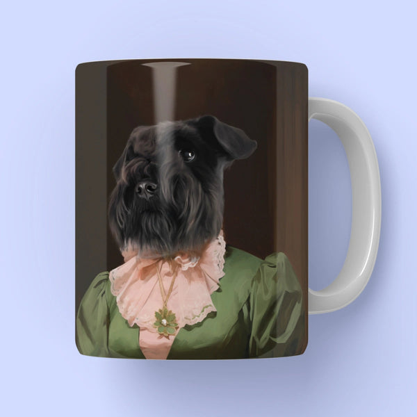 Dowager: Custom Pet Coffee Mug | royal pet portrait | Paw & Glory