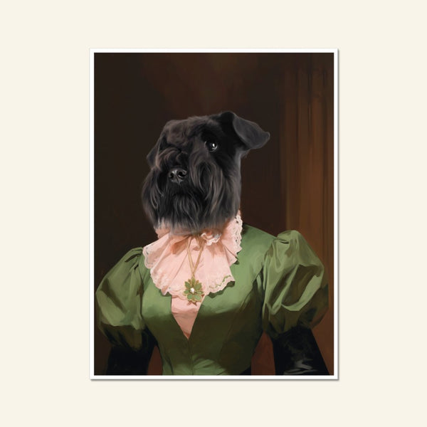 Dowager: Custom Pet Poster | royal pet portrait | Paw & Glory
