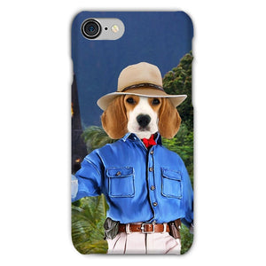 Dr Pawleontologist (Jurassic Park Inspired): Custom Pet Phone Case - Paw & Glory - Dog Portraits - Pet Portraits
