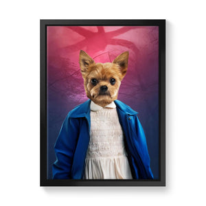 Eleven (Stranger Things Inspired): Custom Pet Canvas - Paw & Glory - Dog Portraits - Pet Portraits