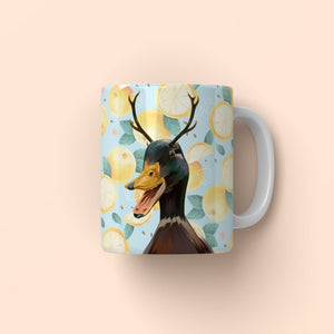 Elk Antler: Modern Pet Coffee Mug - Paw & Glory - Dog Portraits - Pet Portraits
