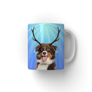 Elk Antler: Modern Pet Coffee Mug - Paw & Glory - Dog Portraits - Pet Portraits