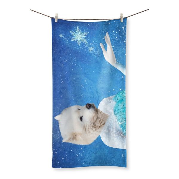 Snow Queen Custom Pet Towel | Renaissance Pet Portrait | Paw & Glory