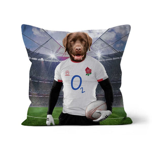 England Rugby Team: Custom Pet Pillow - Paw & Glory - Dog Portraits - Pet Portraits