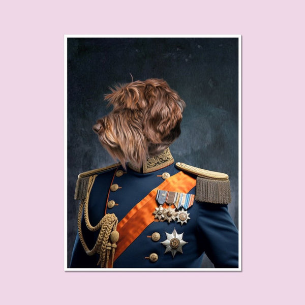 Fleet Captain: Custom Pet Poster | royal pet portrait | Paw & Glory