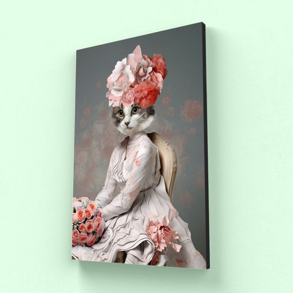 Flower Princess: Custom Pet Canvas | custom pet canvas | Paw & Glory