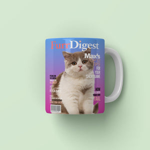 Furr Digest: Custom Pet Coffee Mug - Paw & Glory - Dog Portraits - Pet Portraits
