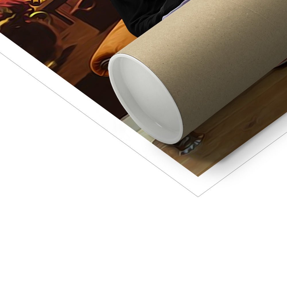 Coffee House Crew Custom Pet Poster | Custom Pet Portrait Print | Paw & Glory