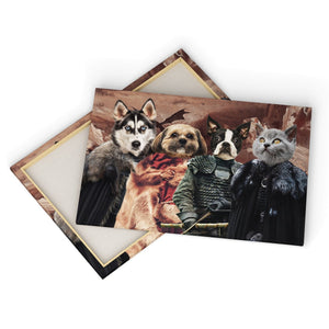 Game Of Thrones: Custom Pet Canvas - Paw & Glory - Dog Portraits - Pet Portraits
