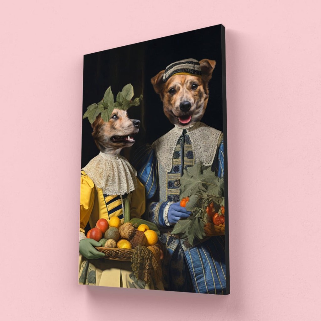 Gardeners: Custom Pet Canvas - Paw & Glory - Dog Portraits - Pet Portraits