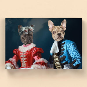 Gentleman and Gentlewoman: Custom Pet Canvas - Paw & Glory - Dog Portraits - Pet Portraits