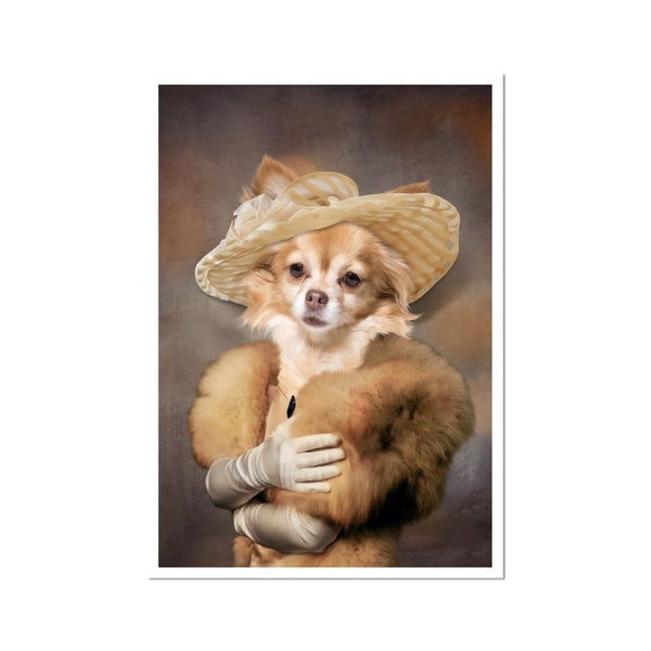 1920s Lady Custom Pet Poster | Custom Pet Portrait Print | Paw & Glory