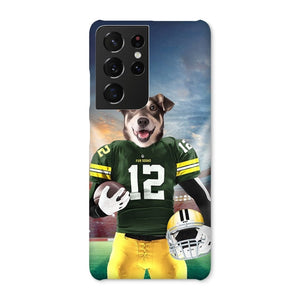 Green Paw Packers: Custom Pet Snap Phone Case - Paw & Glory - Dog Portraits - Pet Portraits